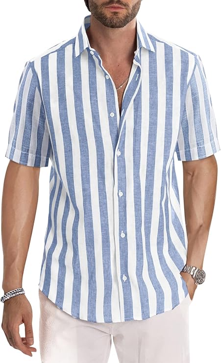 Quinn - Casual Overhemd Met Korte Mouwen Voor Heren, Zomer, Casual, Western, Normale Pasvorm