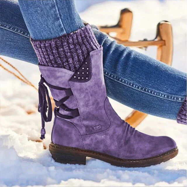 Sanne - De nieuwe kuithoge sneeuwlaarzen