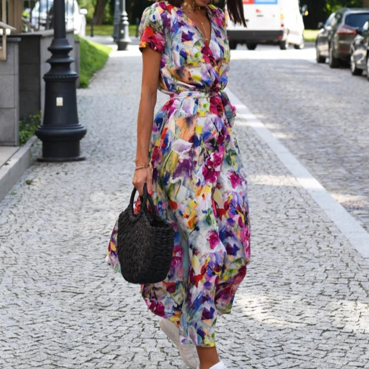Tessie - Jurk met bloemenprint lente/zomer
