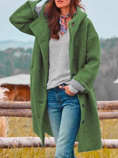 Riley - Herfst Winter Warme Windbreaker Effen Met Zakken Stijlvolle Jas