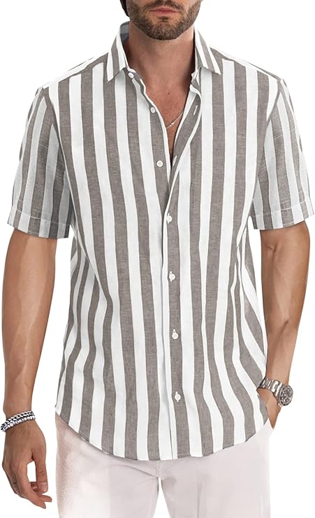 Quinn - Casual Overhemd Met Korte Mouwen Voor Heren, Zomer, Casual, Western, Normale Pasvorm