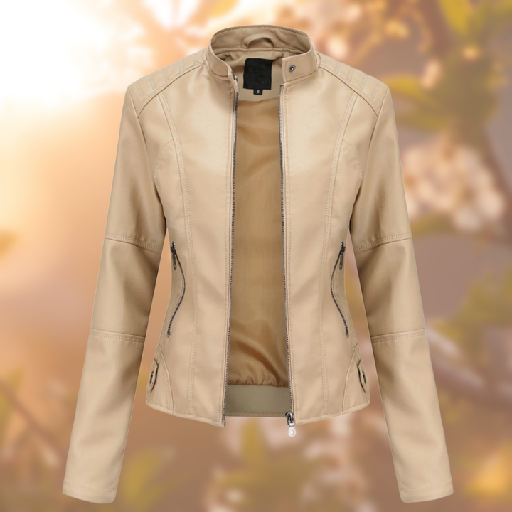 Maud - Het Elegante en Unieke Leren Jack