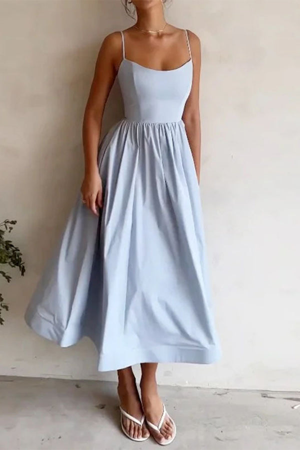 Yara - Strapless Jurken Met U-halslijn En Stevige Plooien