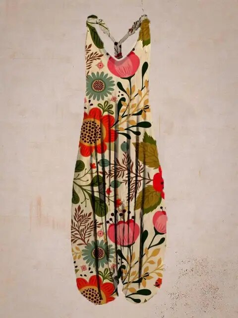 Liv - Casual Jumpsuit In Bohemian Stijl