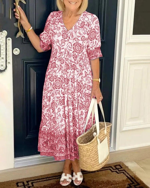 Odette | Boho Bloemenjurk