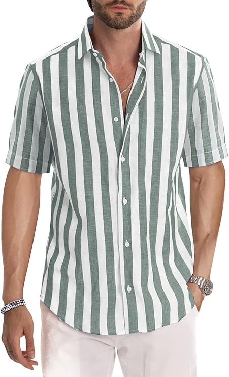 Quinn - Casual Overhemd Met Korte Mouwen Voor Heren, Zomer, Casual, Western, Normale Pasvorm