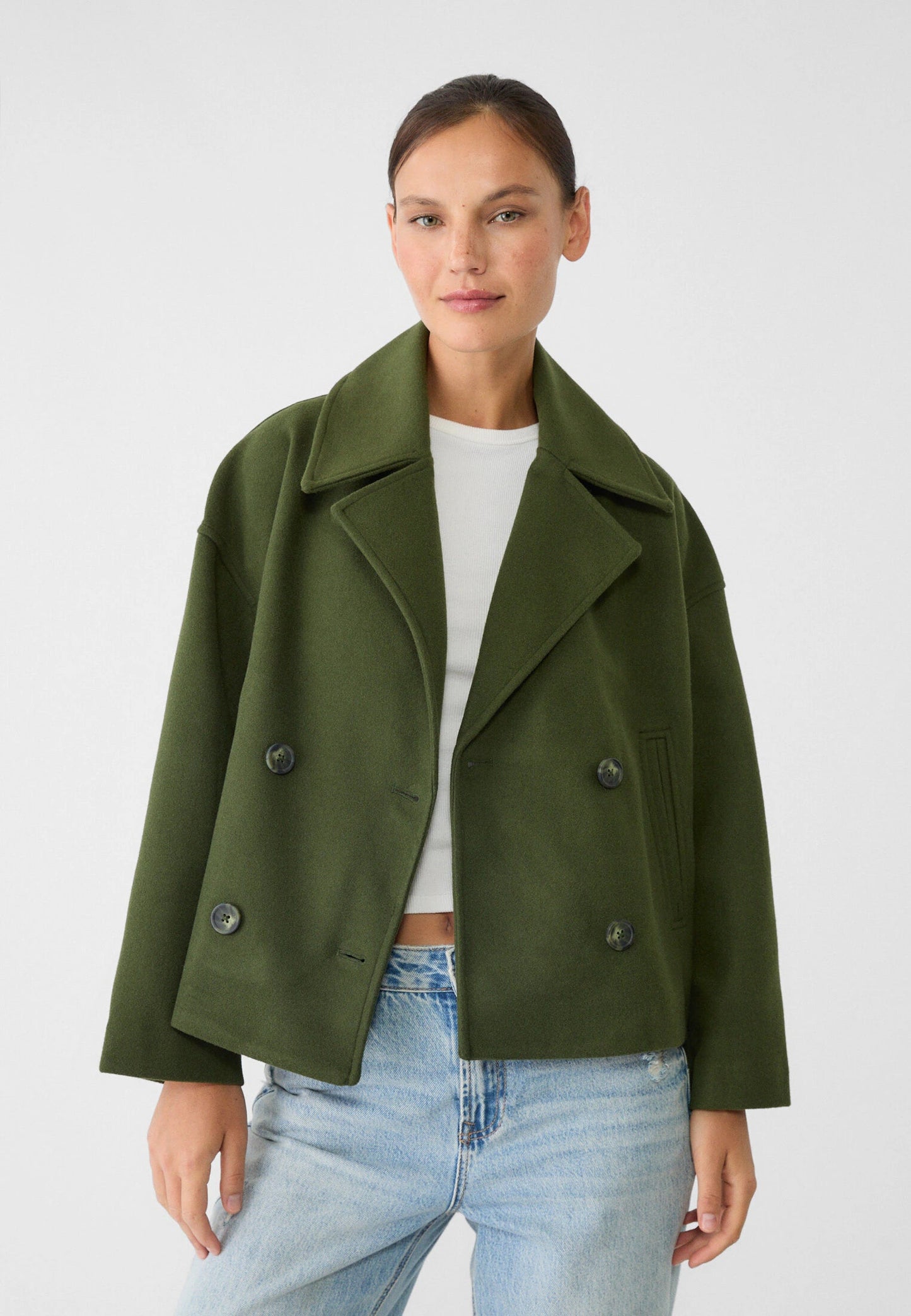 Lotte - Elegante Double-Breasted Jas Voor Herfstwandelingen