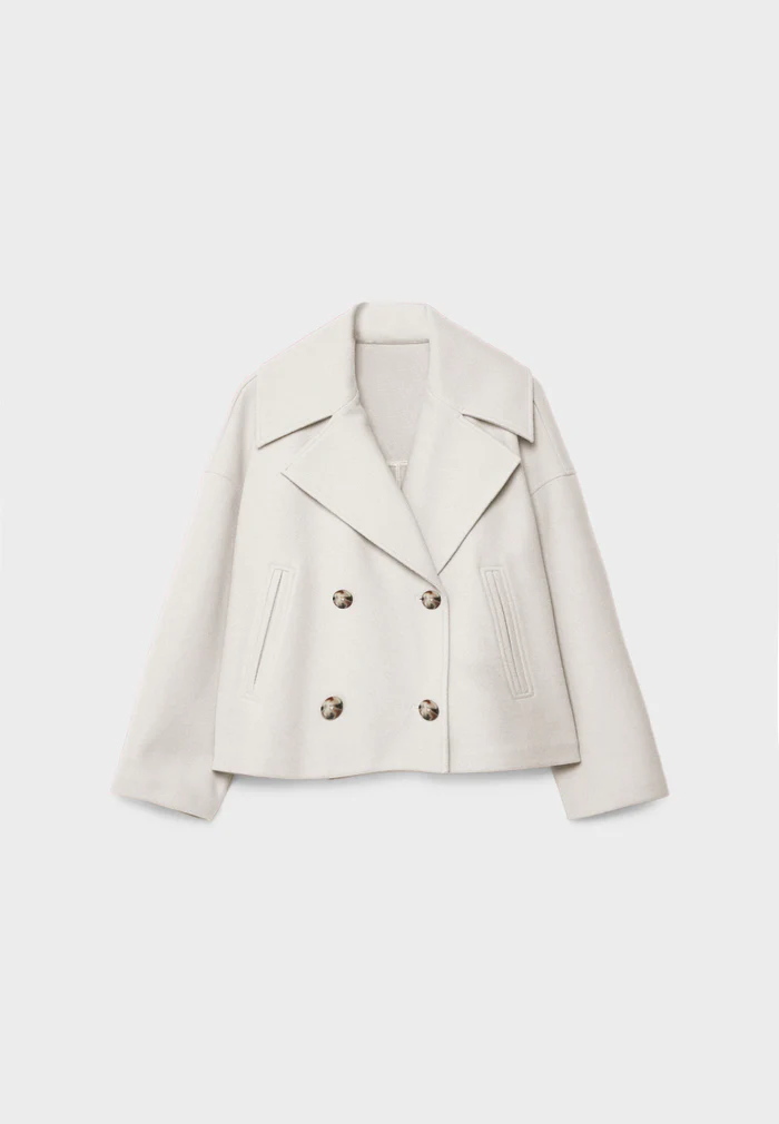 Lotte - Elegante Double-Breasted Jas Voor Herfstwandelingen