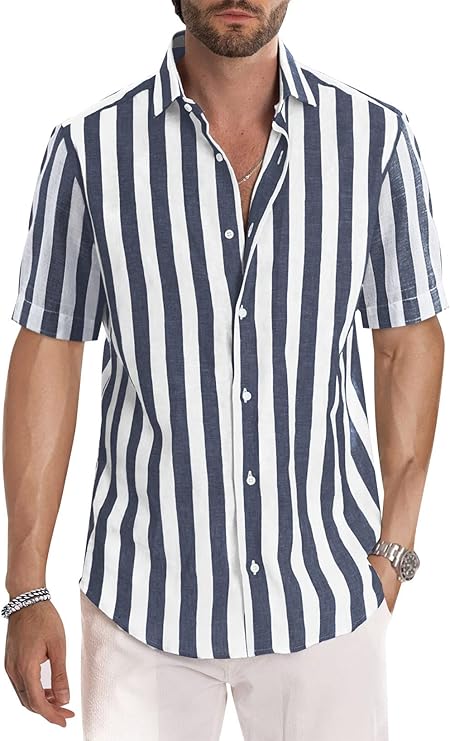 Quinn - Casual Overhemd Met Korte Mouwen Voor Heren, Zomer, Casual, Western, Normale Pasvorm