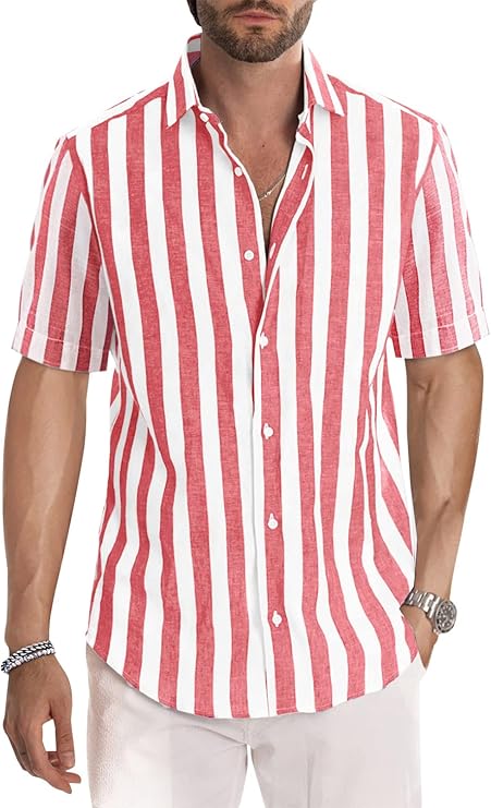 Quinn - Casual Overhemd Met Korte Mouwen Voor Heren, Zomer, Casual, Western, Normale Pasvorm
