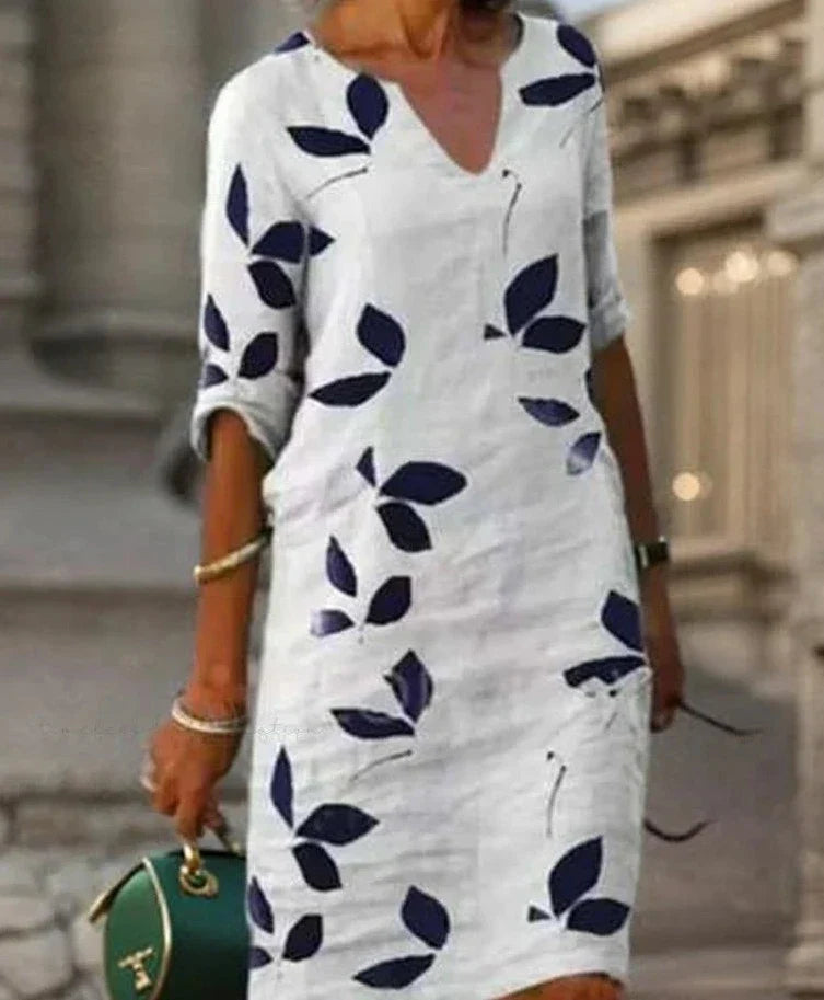 Geerke - Elegante Casual Jurk Met Persoonlijke Print
