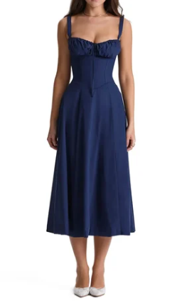 Quinty - Halfhoge Strapless Jurk met Bloemenprint