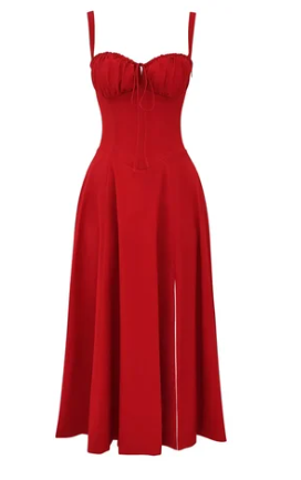 Quinty - Halfhoge Strapless Jurk met Bloemenprint