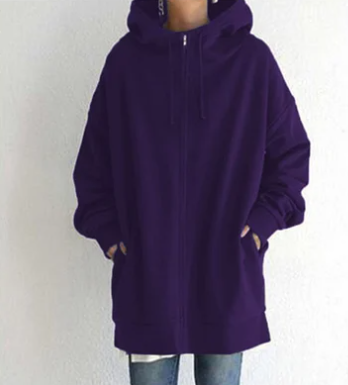 Guusje - Dameshoodie Met Rits Voor Herfst/Winter