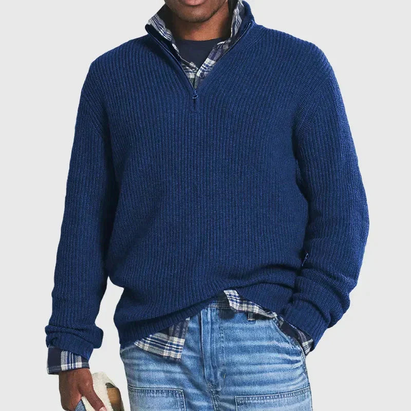 Thomas | Gebreid Business Sweatshirt voor Heren