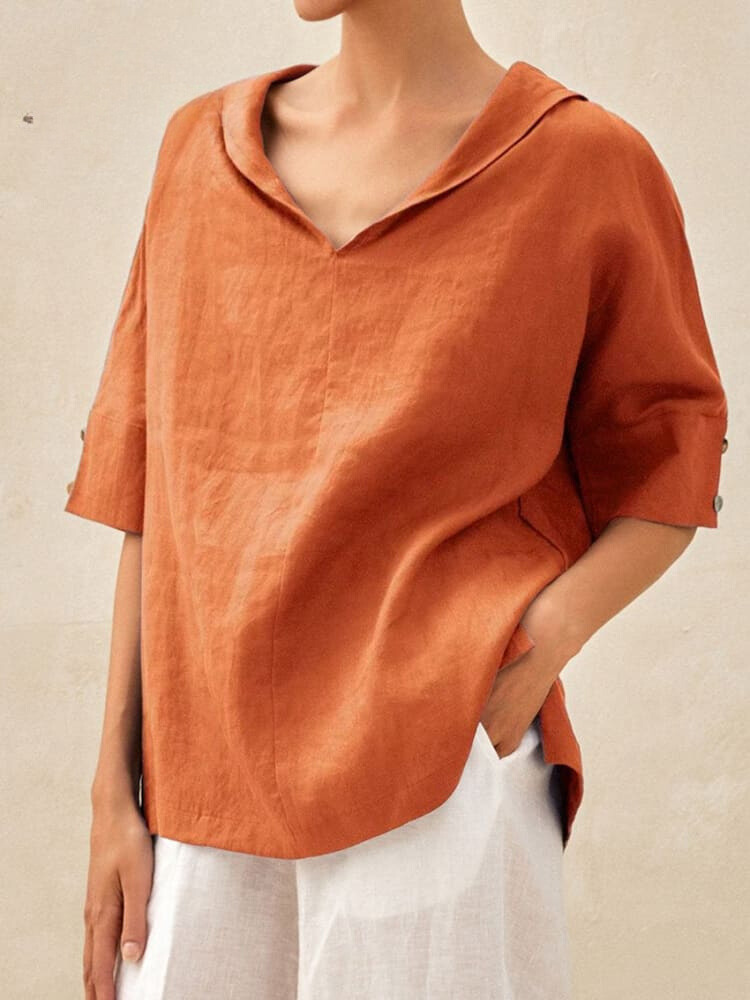 Froukje - Vrijetijdsshirt met V-hals voor dames