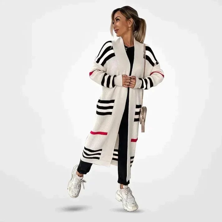 Eliza | Gestreepte Duster Vest