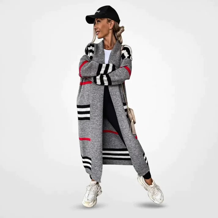 Eliza | Gestreepte Duster Vest