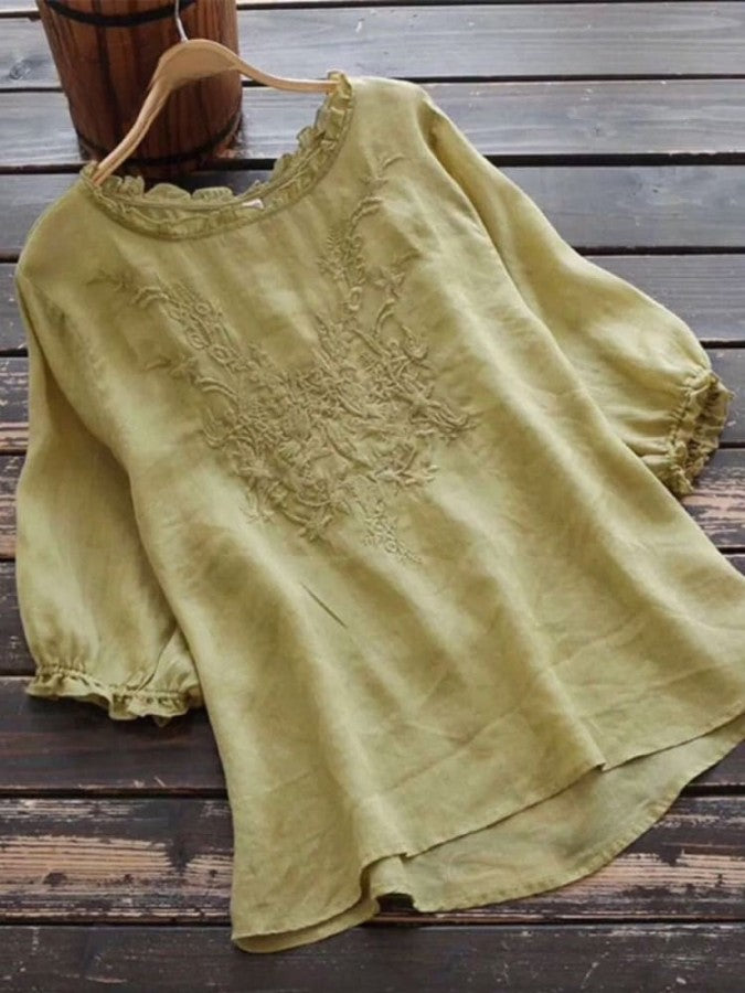 Anouk - Casual Damestop Met Borduursel