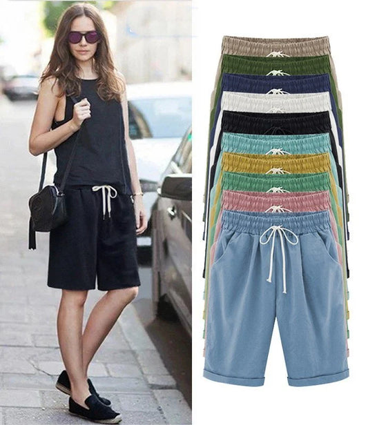 Isa - Casual En Comfortabele Zomershort Met Elastische Taille