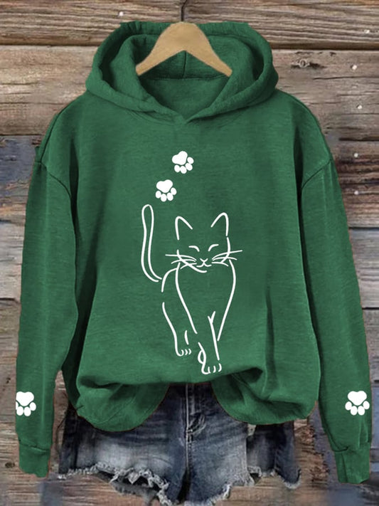 Lotte - Schattige Kat-Kat-Hoodie Voor Dames