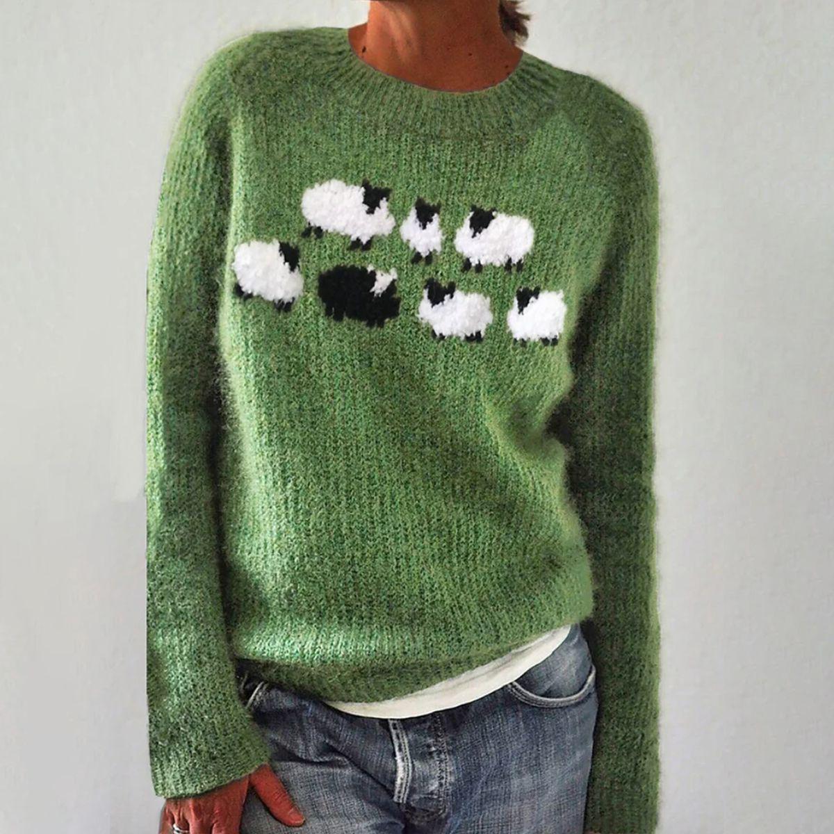 Tinka - Groene trui met lange mouwen