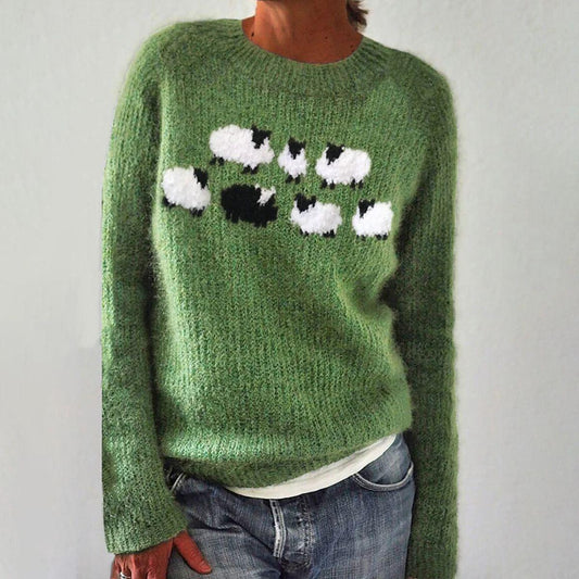 Tinka - Groene trui met lange mouwen