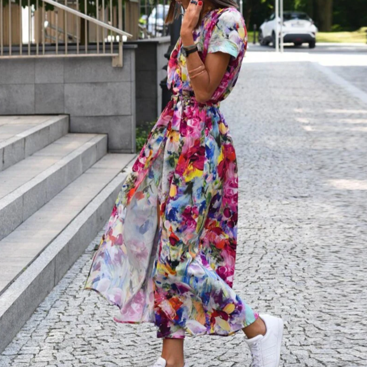 Tessie - Jurk met bloemenprint lente/zomer