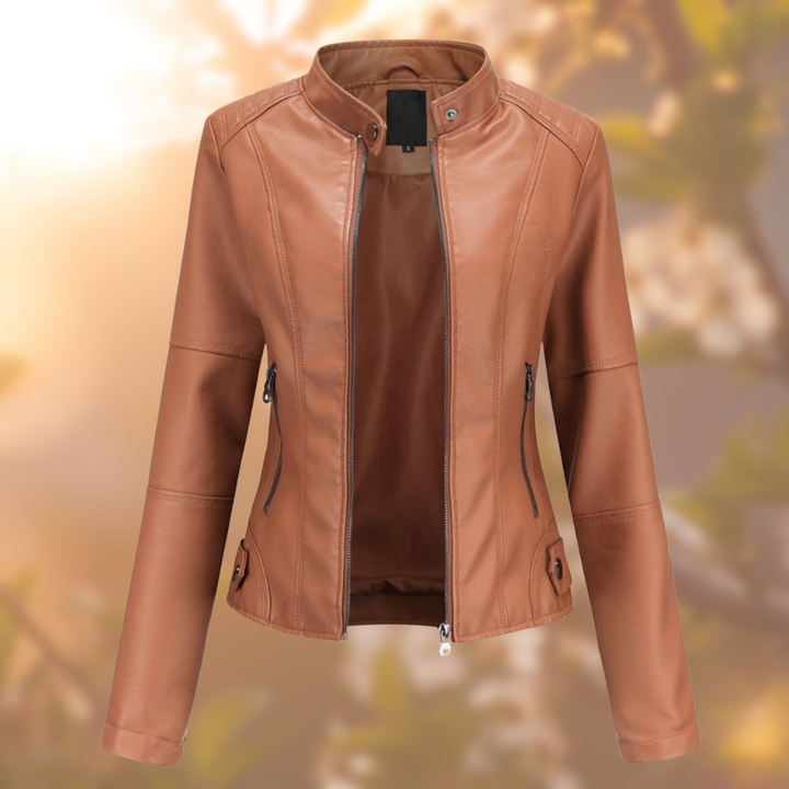 Maud - Het Elegante en Unieke Leren Jack