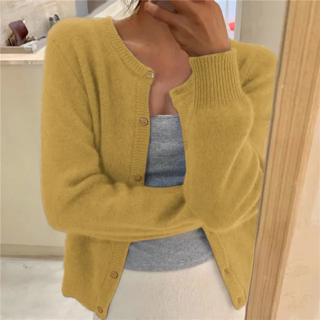Kai - Effen kleur gebreid vest voor dames