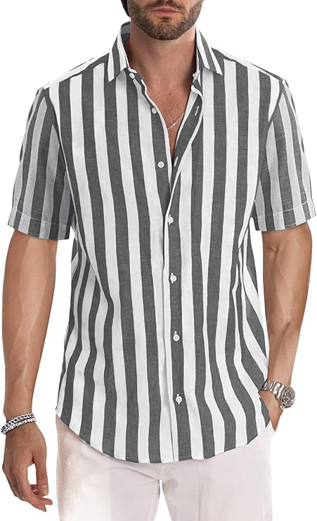 Quinn - Casual Overhemd Met Korte Mouwen Voor Heren, Zomer, Casual, Western, Normale Pasvorm