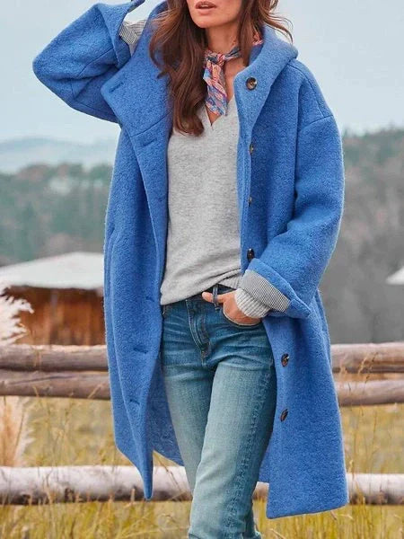 Riley - Herfst Winter Warme Windbreaker Effen Met Zakken Stijlvolle Jas