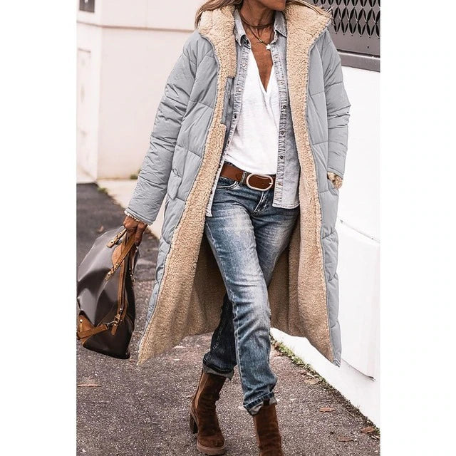 Natalie - Hazel Fleece & Casual Kapmantel