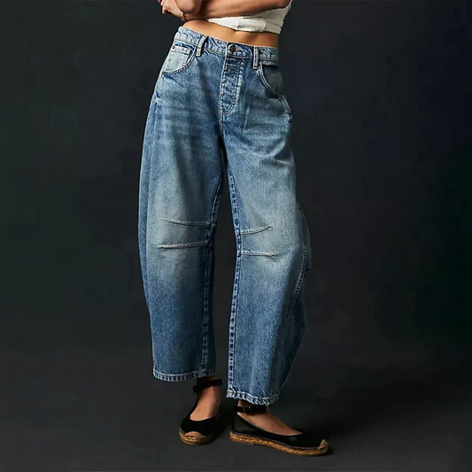 Astrid - L'Aurablend comfortjeans met wijde pijpen