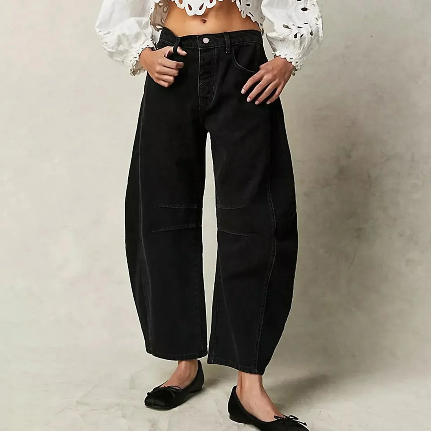 Bo - Comfortjeans met wijde pijpen