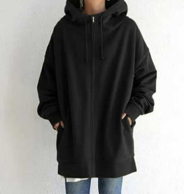 Guusje - Dameshoodie Met Rits Voor Herfst/Winter