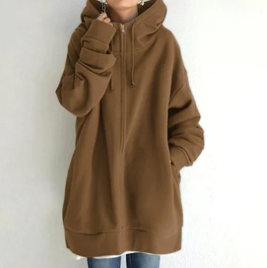 Guusje - Dameshoodie Met Rits Voor Herfst/Winter