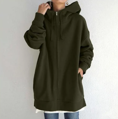 Guusje - Dameshoodie Met Rits Voor Herfst/Winter