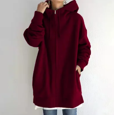 Guusje - Dameshoodie Met Rits Voor Herfst/Winter