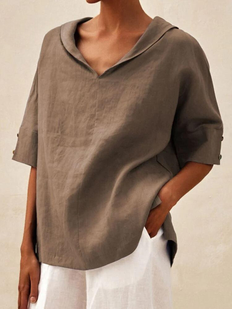 Froukje - Vrijetijdsshirt met V-hals voor dames