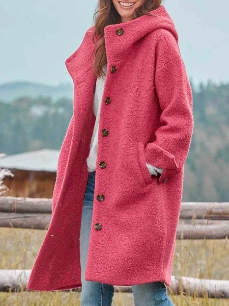 Riley - Herfst Winter Warme Windbreaker Effen Met Zakken Stijlvolle Jas