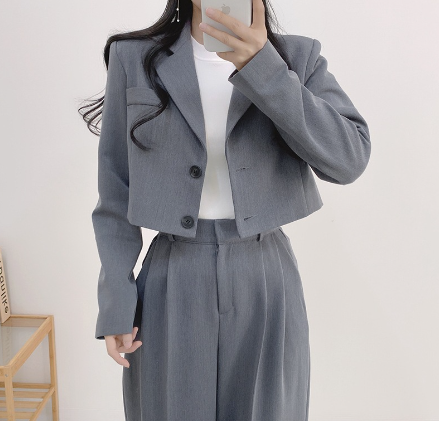 Caroline - Blazer Met Lange Mouwen, Tweedelig Pak Met Broek Met Dubbele Taille