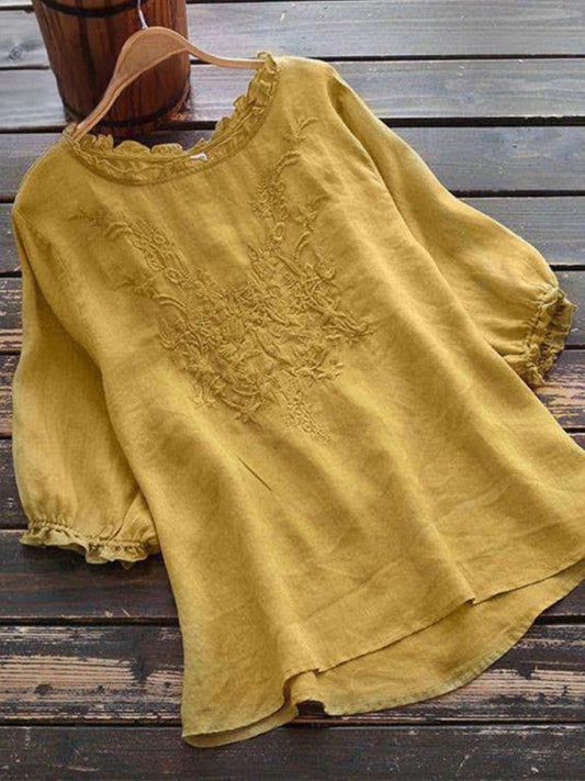 Anouk - Casual Damestop Met Borduursel